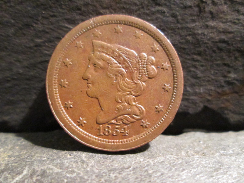 1854-Half-Cent