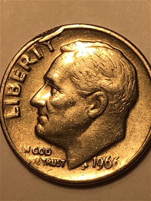 1966-Dime-Struck-Or-Damage-Coin?