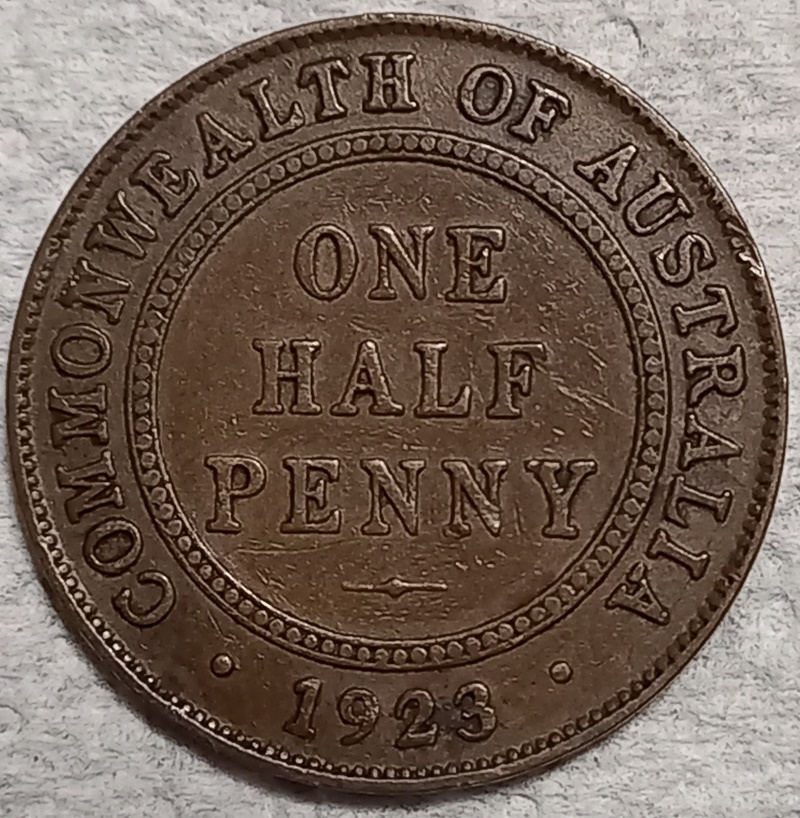 1923-Half-Penny-Grading