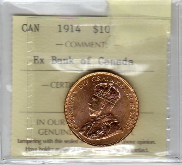 Two-More-Bk-Of-Canada-Gold-Hoard-1913-&-14-$10