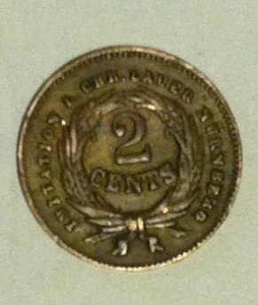 Small-12mm-Token-Patterned-Like-A-Civil-War-2-Cent-Piece