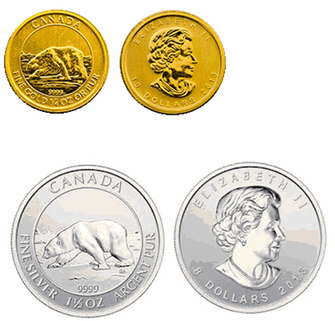 Lear-Now-Has-2013-1/4-Oz-Gold-Polar-Bears