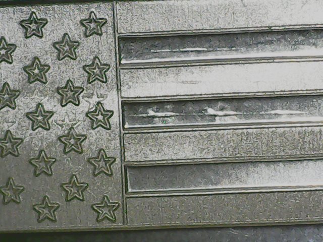 1-Oz.-Silver-Bar:-American-Flag--Double-And-Triple-Stamped-