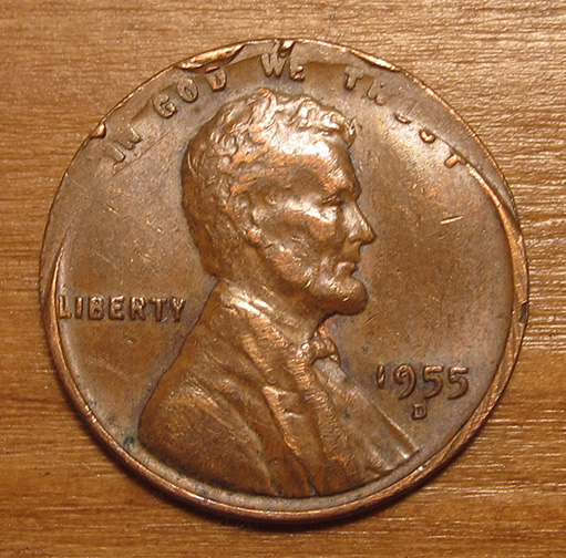 1955-D-LWC-With-Some-Error-1950-Punched-On-Reverse