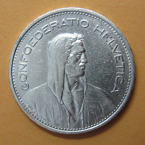 Switzerland-5-Franc-1935---Doubled-Die-Or-Similar?