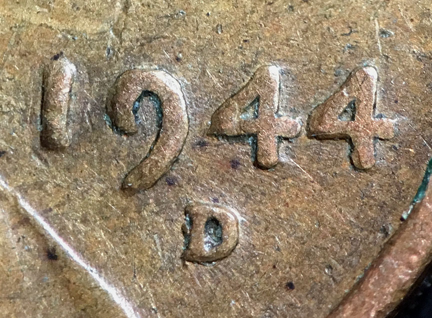 1944-D/S-Lincoln-Wheat-Cent-OMM-002-From-Bag-O-Wheats