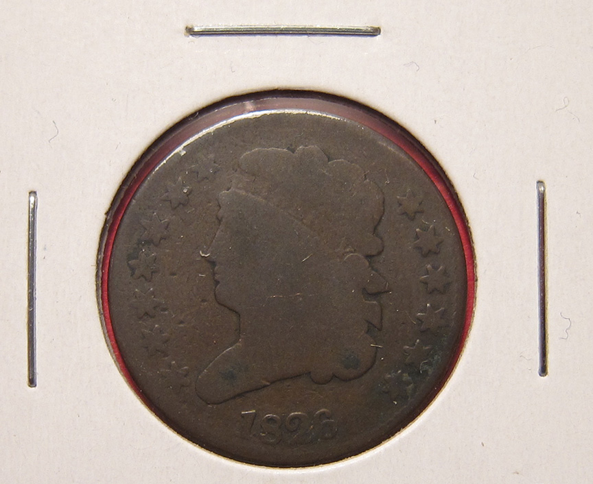 1826-Classic-Head-Half-Cent-Rotated-Die-50-Degrees