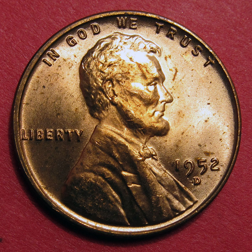 1952-D-Lincoln-Wheat-Cent-Odd-MM-Gouges-+-Minor-RPM