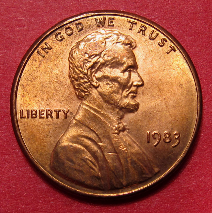 1983-Lincoln-Memorial-Cent-Doubled-Die---Not-Strong-Enough-For-Coneca