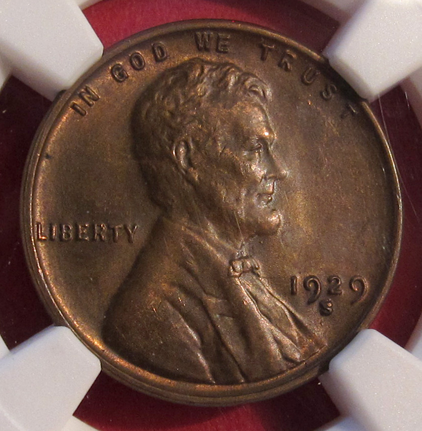 1929-S/S-Lincoln-Wheat-Cent-RPM-001-North,-FS-501-Slab-Cherrypick