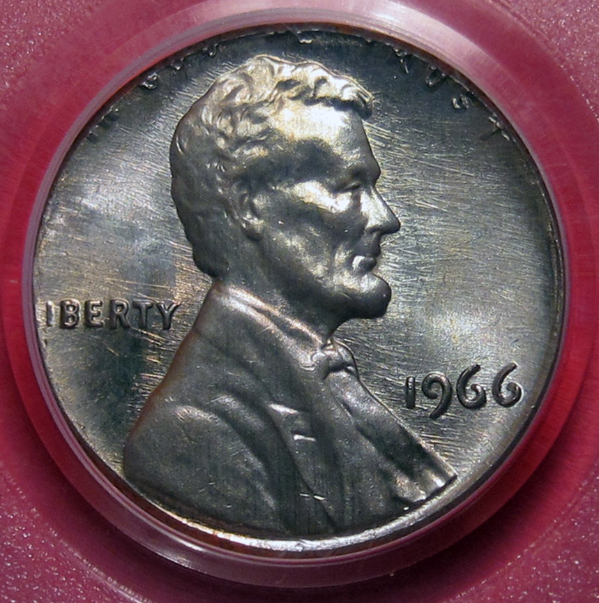 1966-Lincoln-Memorial-Cent-Struck-On-Clad-10-Cent-Planchet