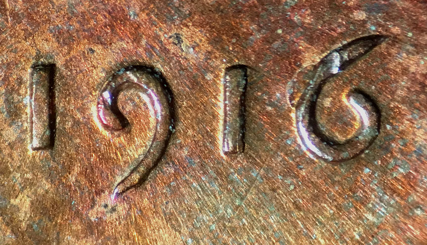 1916-Lincoln-Wheat-Cent---Prooflike-Toned-Coin
