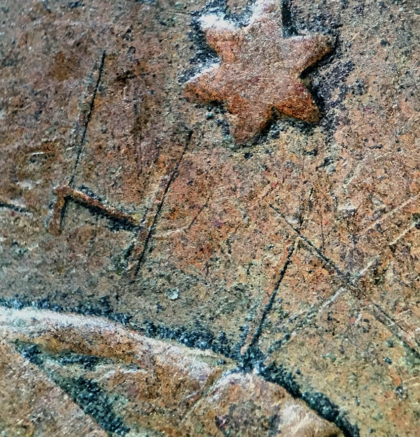 1840-Large-Cent-With-Raised-Bits-On-Obverse---Looks-PSD-But...