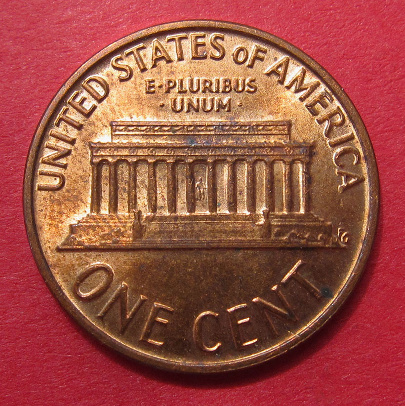 197x-Lincoln-Memorial-Cent-Struck-Through-Capped-Die