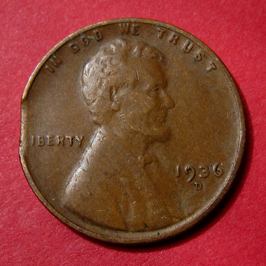 1936-D-Lincoln-Wheat-Cent-Clipped-Planchet