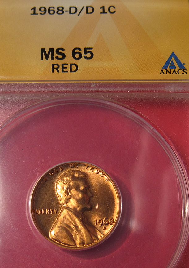 1968-D/D-Lincoln-Memorial-Cent-RPM-001,-FS-501-MS-65