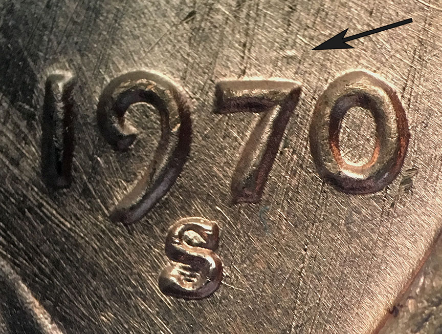 1970-S-Lincoln-Memorial-Cents---3-DDOs-From-One-B/U-Roll-W/Fs-103