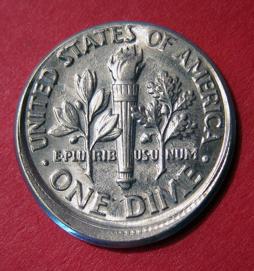 2007-P-Roosevelt-Dime-Mint-Error---Broadstrike,-Tilted-Collar?