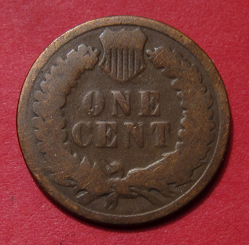 1886-Indian-Head-Cent-With-Very-Nice-Lamination-Error