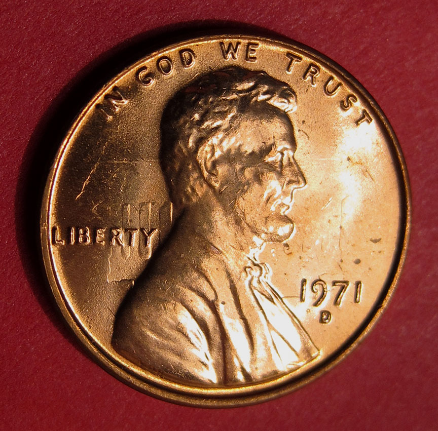 1971-D-Lincoln-Memorial-Cent---Die-Clash