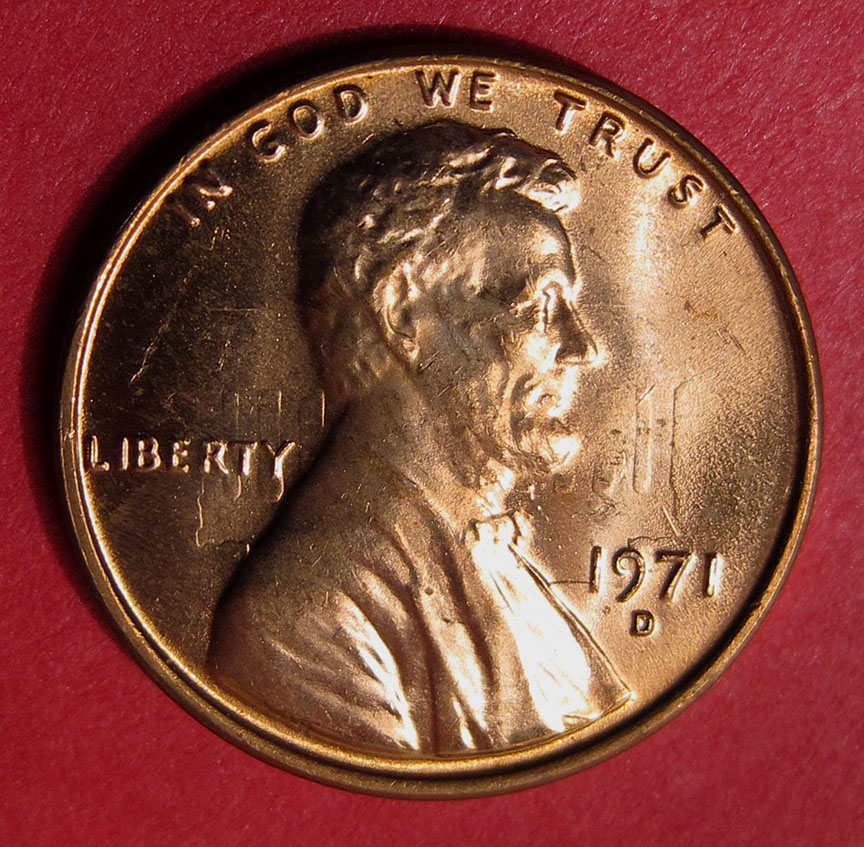 1971-D-Lincoln-Memorial-Cent---Die-Clash
