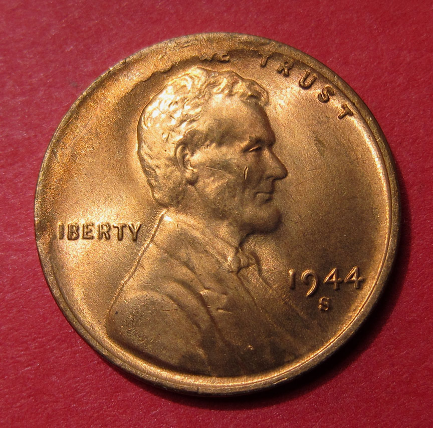 1944-S-Lincoln-Wheat-Cent-Mint-Error---Planchet-Error-Tapered?