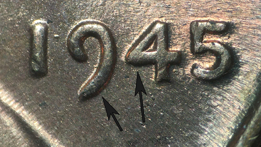 1945-Lincoln-Wheat-Cent---Looked-Like-Dbl-Ear---Denied!