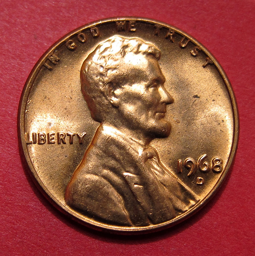 1968-D/D-Lincoln-Memorial-Cent-RPM-001,-FS-501-West---MS-Stage-A