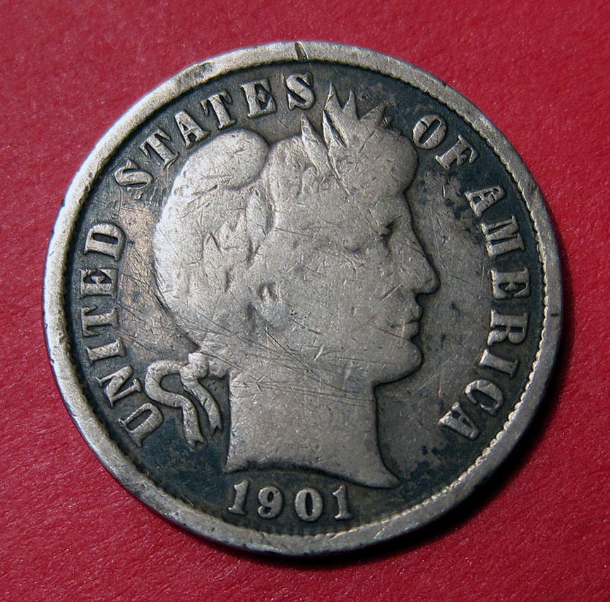 1901-Barber-Dime-Split-Die---Fake