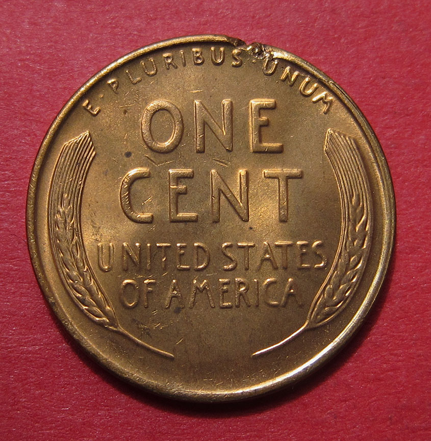 1941-S-Lincoln-Wheat-Cent-Mint-Error---Incomplete-Planchet-Ragged-Clip