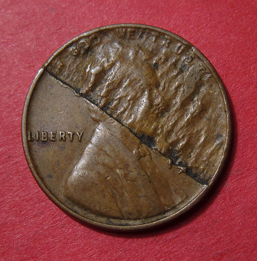 1944-Lincoln-Wheat-Cent-Mint-Error---50%-De-Lamination