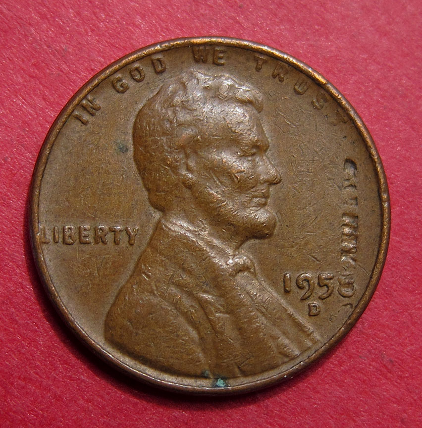 1958-D-Lincoln-Wheat-Cent---Lamination-Error-Looks-Like-Struck-Through-Word