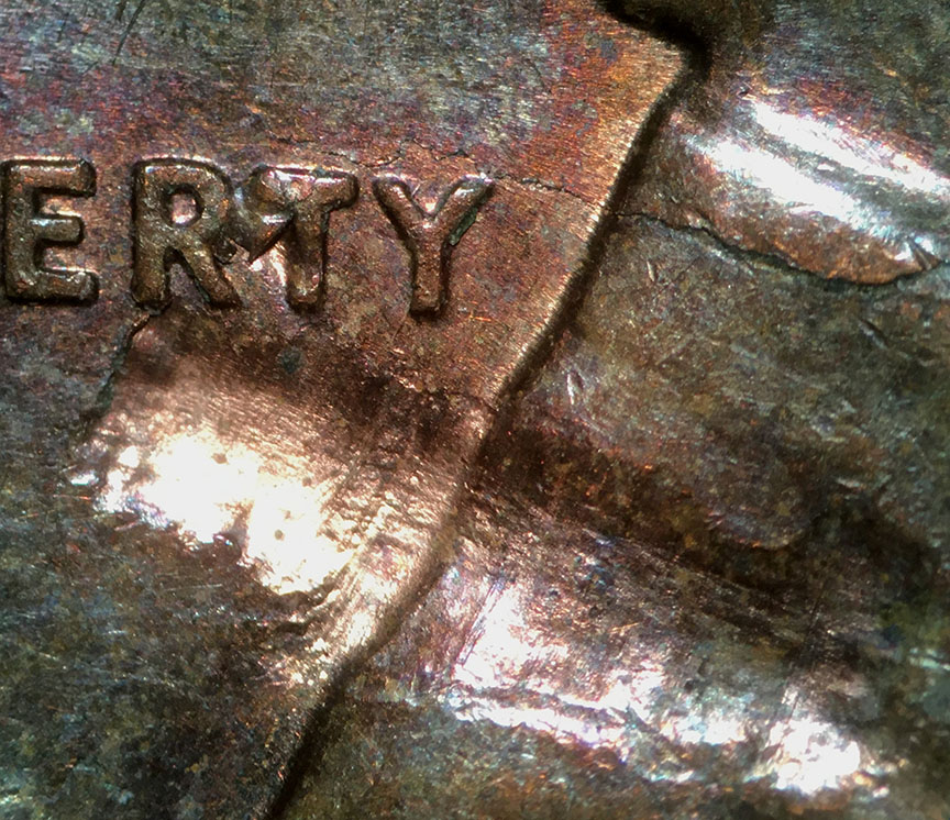 1960-D-Lincoln-Memorial-Cent-Mint-Error---Lamination-Looks-Like-Screw