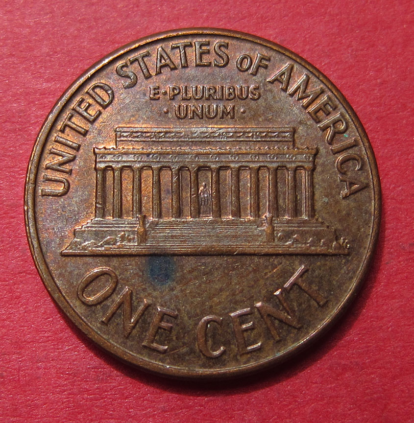 1960-D-Lincoln-Memorial-Cent-Mint-Error---Lamination-Looks-Like-Screw
