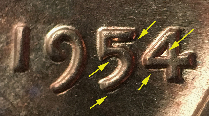 1954-Lincoln-Wheat-Cent-Doubled-Die---Unlisted