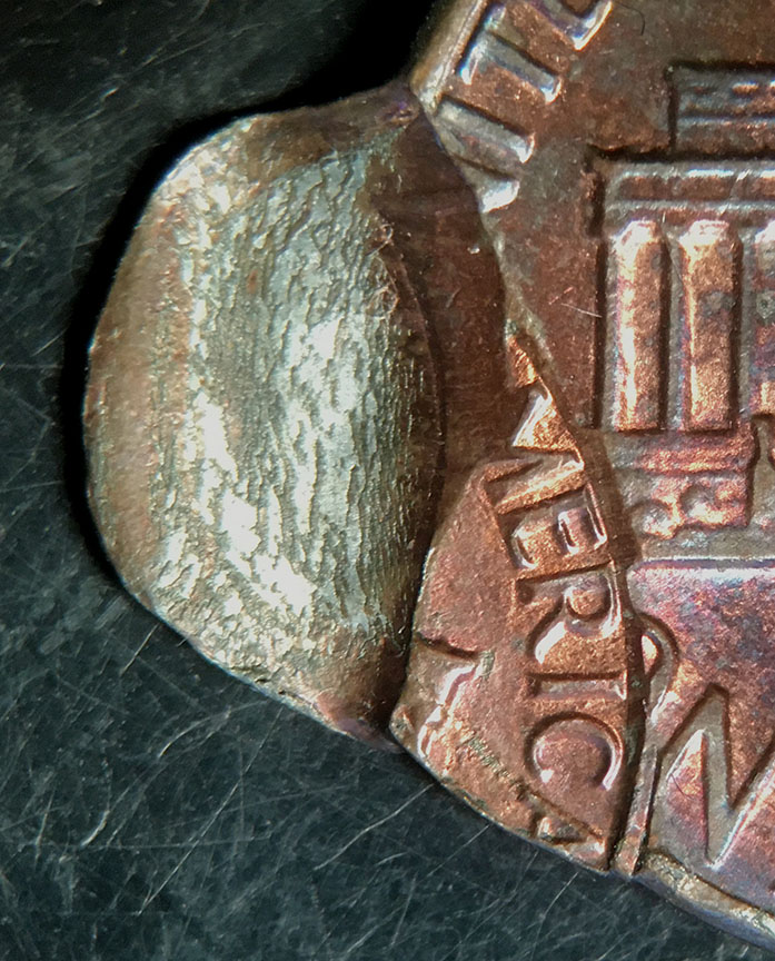 1984-D-Lincoln-Memorial-Cent-Mint-Error---Double-Struck-W/-Indent