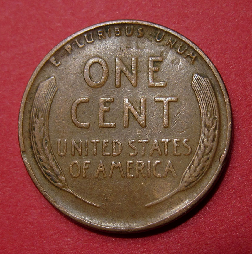 1940-Lincoln-Wheat-Cent---PSD?--Reversed-Letters-On-Reverse
