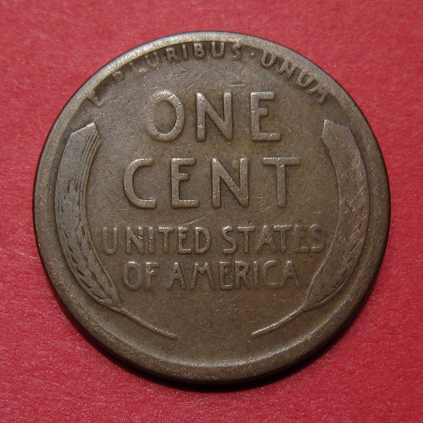 1913-S-Lincoln-Wheat-Cent---Struck-Through-Brass-Or-Odd-Woody?