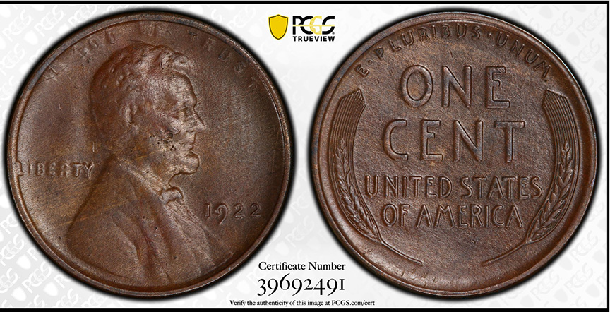 1922-No-D-Strong-Reverse-Lincoln-Wheat-Cent---Tooled-Au-Details
