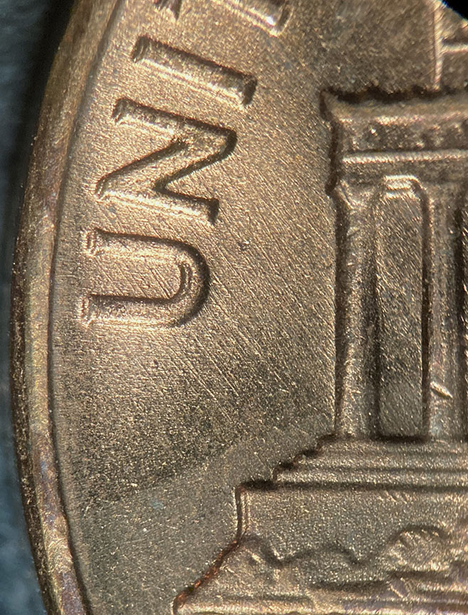 1964-D-Lincoln-Memorial-Cent-Doubled-DieS---4-Unknown-In-One-Roll
