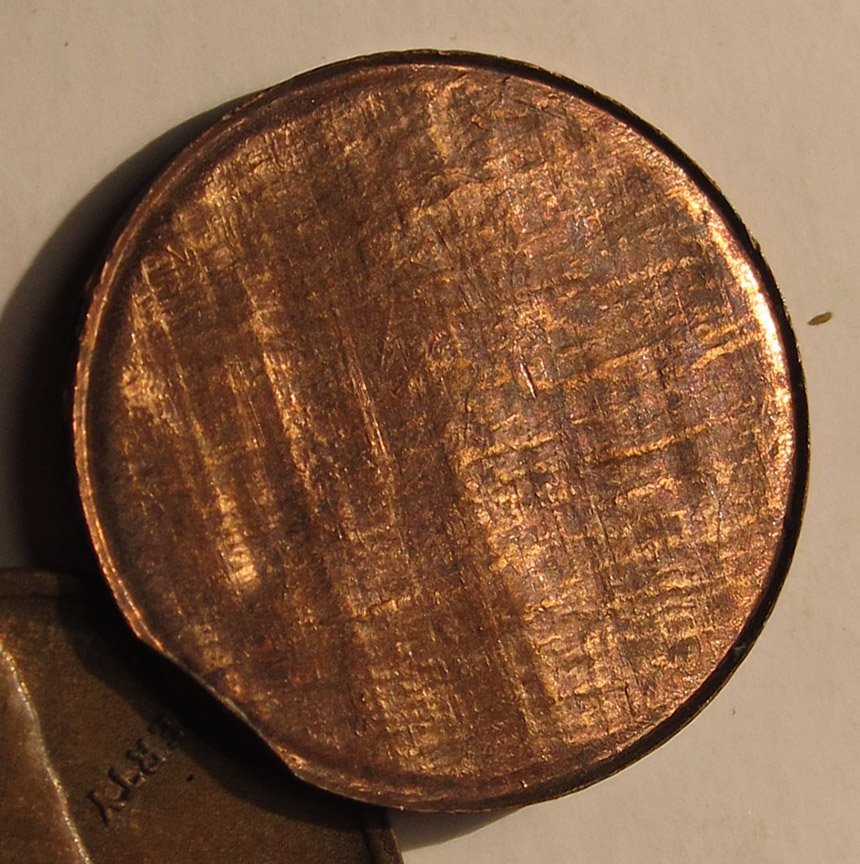No-Date-Lincoln-Memorial-Cent-Mint-Error---Split-After-Strike-1.44g