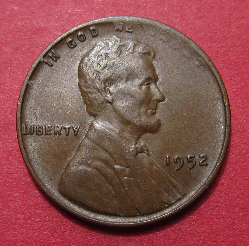 1952-Lincoln-Wheat-Cent-Mint-Error---Tapered-Planchet-2.85g