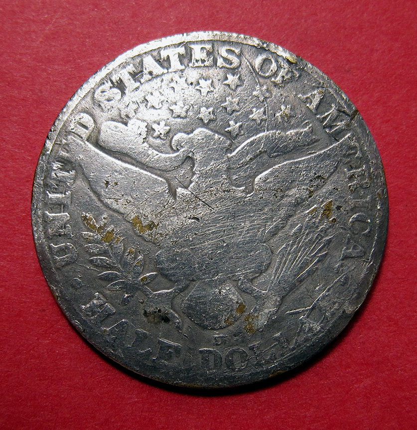 1905-D-Barber-Half-Dollar---Counterfeit-With-Doubled-Die
