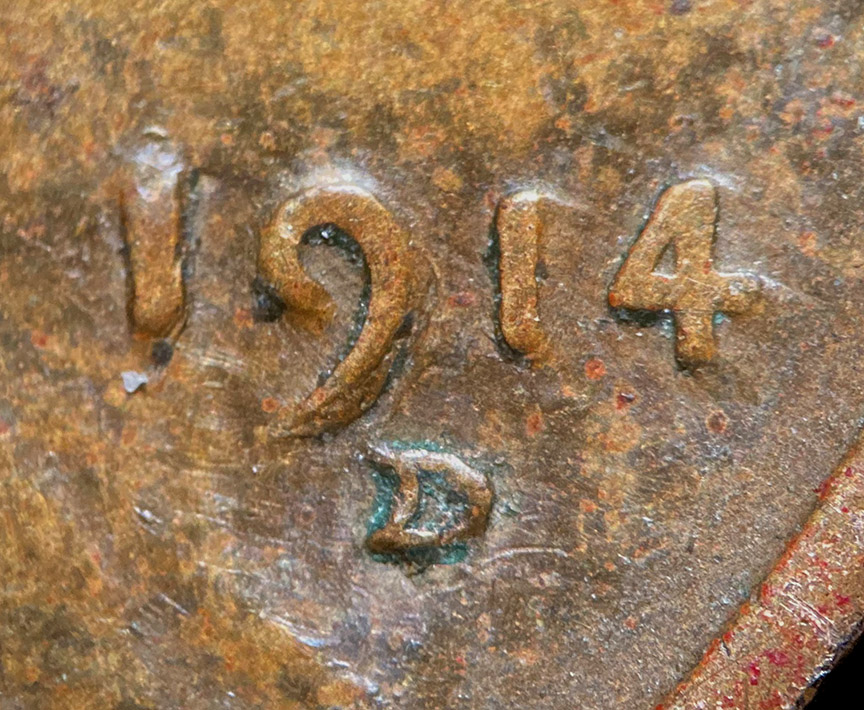 1914-D-Lincoln-Wheat-Cent---Counterfeit-Altered-Date-1914-