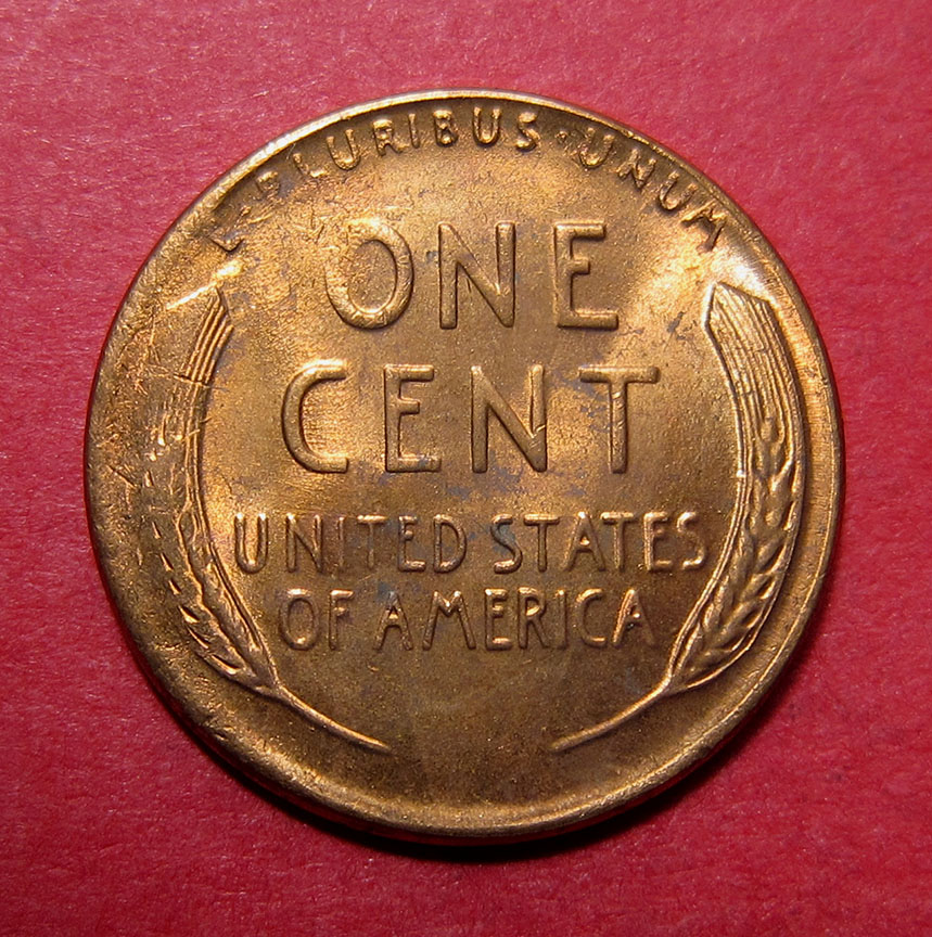 1953-Lincoln-Wheat-Cent-Mint-Error---Tapered-Planchet-2.65g