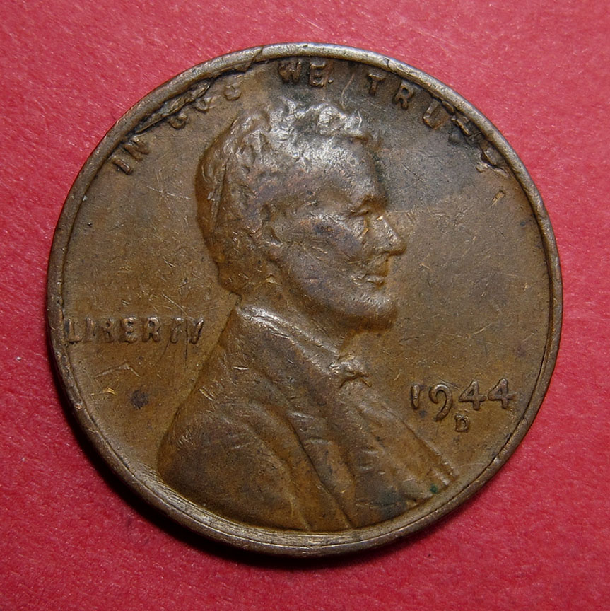 1944-D/D-Lincoln-Wheat-Cent-RPM-007,-FS-507-W/Fake-Cud