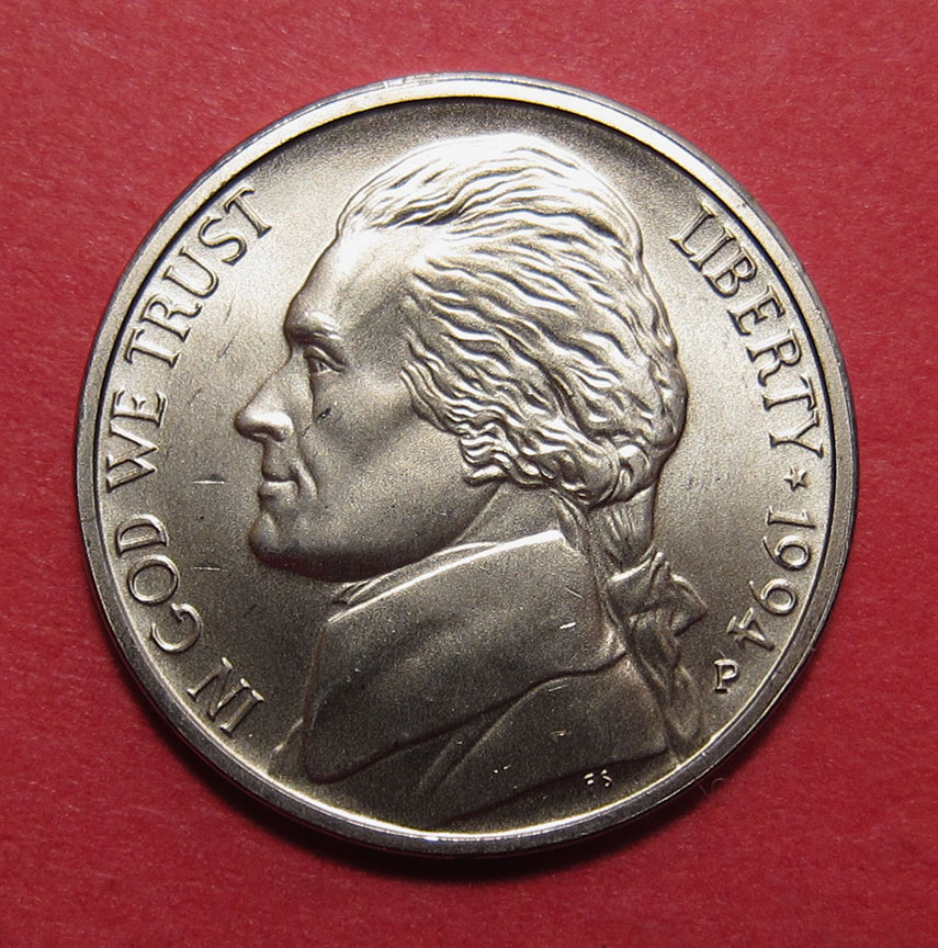 1994-P-Jefferson-Nickel---Special-Matte-Finish