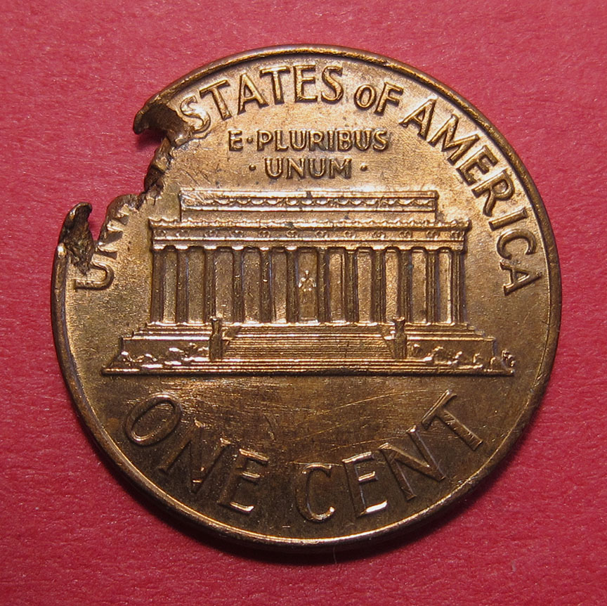 1967-Lincoln-Memorial-Cent-Mint-Error---Ragged-Clip