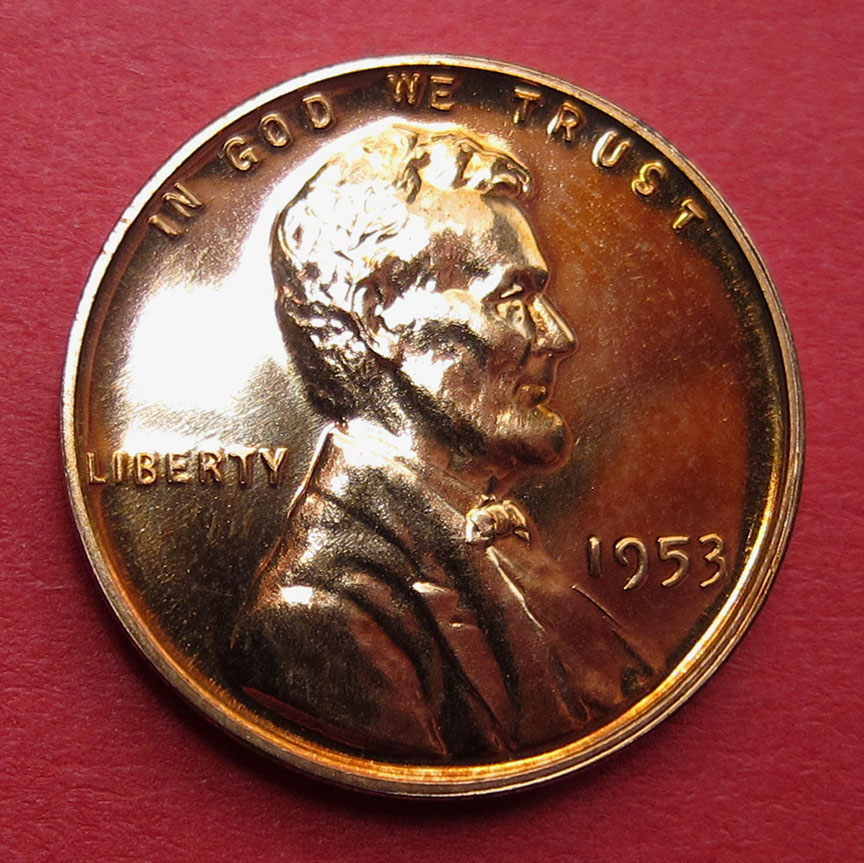 1953-Proof-Lincoln-Wheat-Cent-Re-Engraved-Die---FS-401