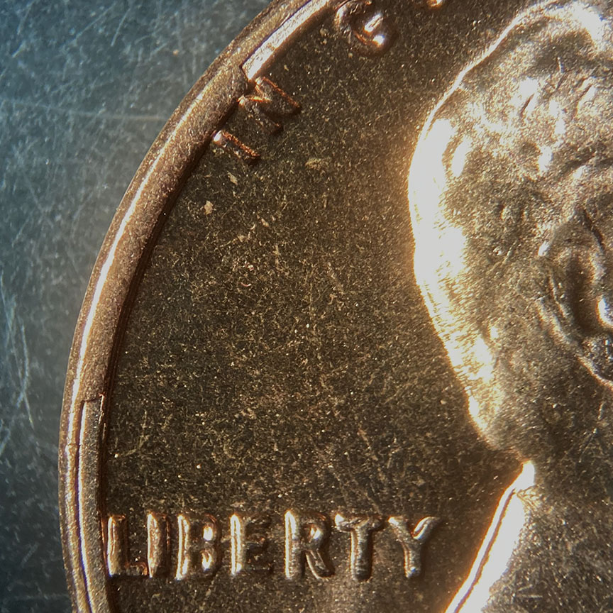 1968-D-Lincoln-Memorial-Cent-Mint-Error---Rim-Cud